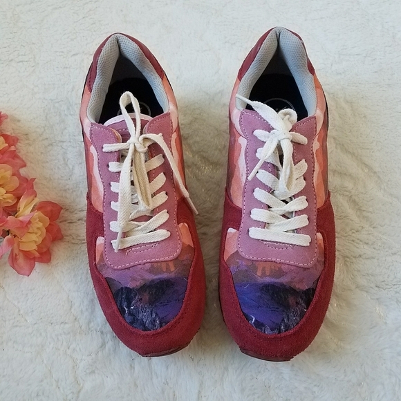 Inkkas Jogger Sneakers in Red Andes - Picture 3 of 8